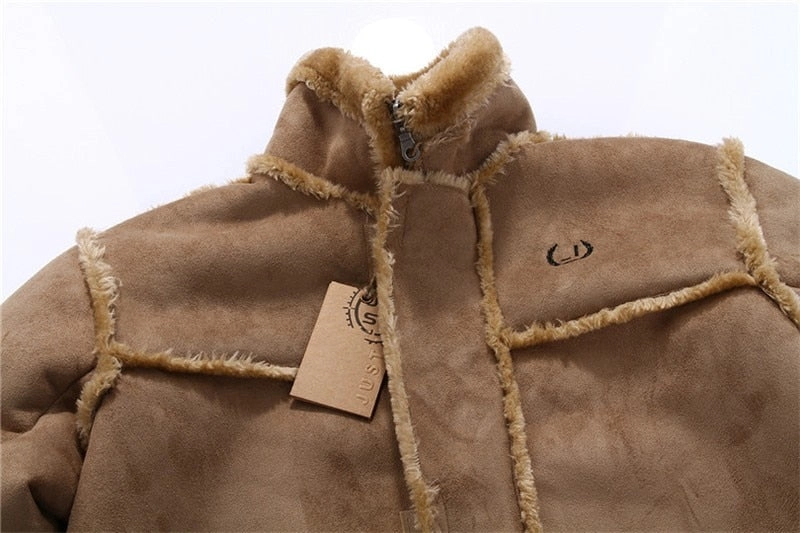 West Louis™ Warm Faux Suede Luxury Coat