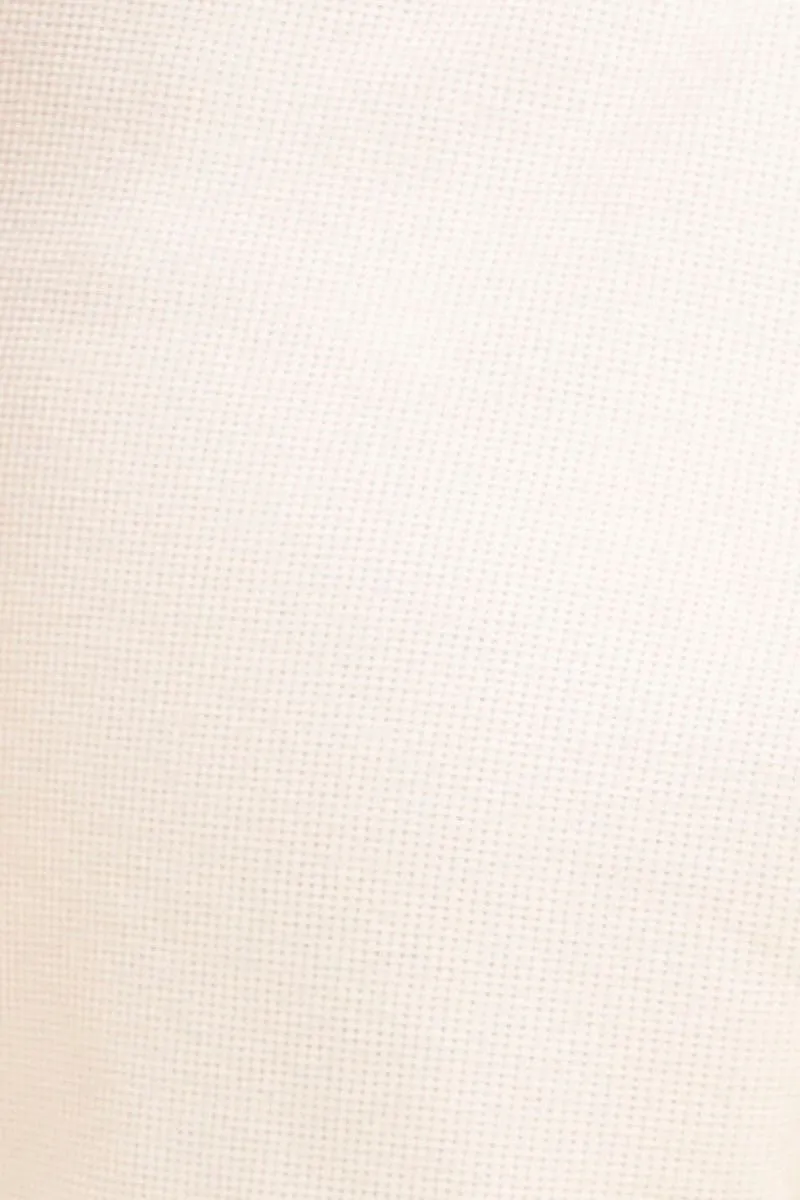 White Sutton Basic Rib Notch Singlet