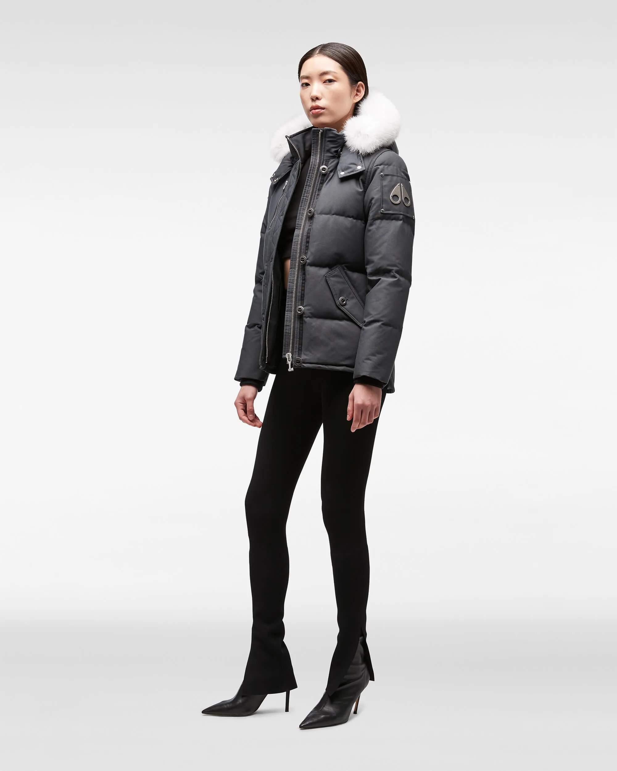 Women's Original 3q Fur Granite / Natural Fox Fur