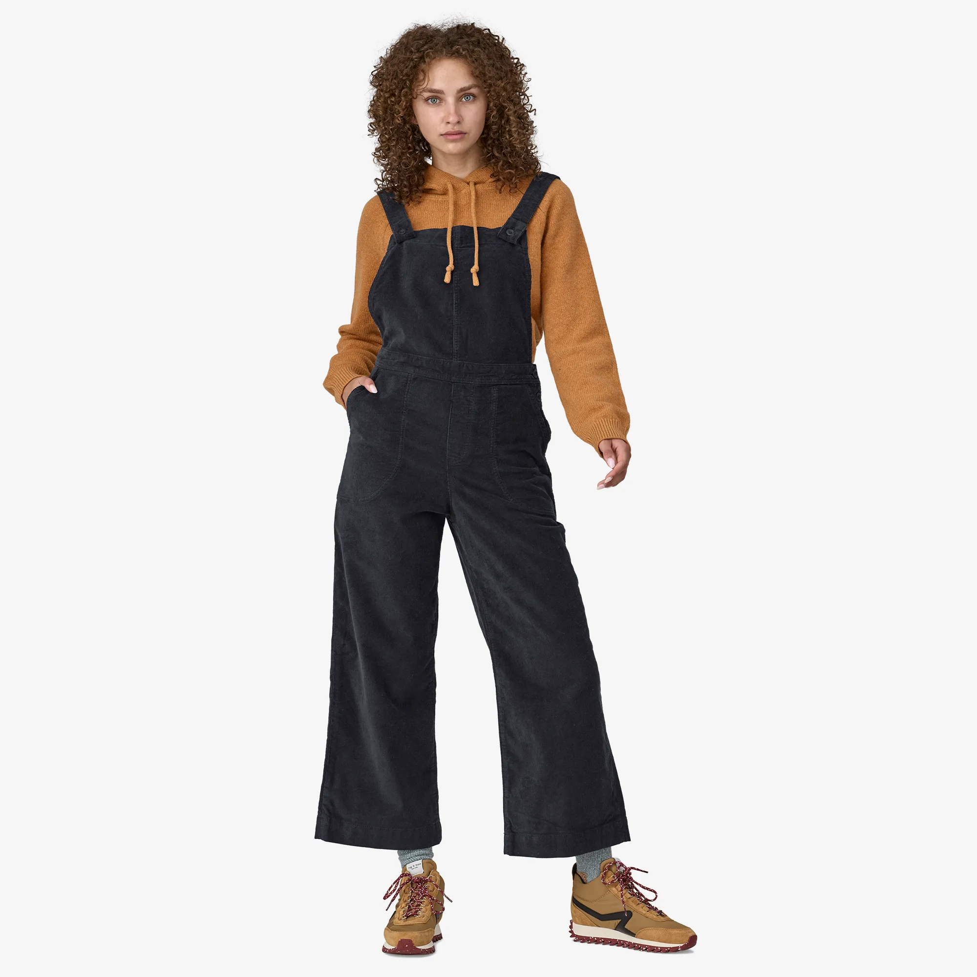 Women's Stand Up® Cropped Corduroy Overalls