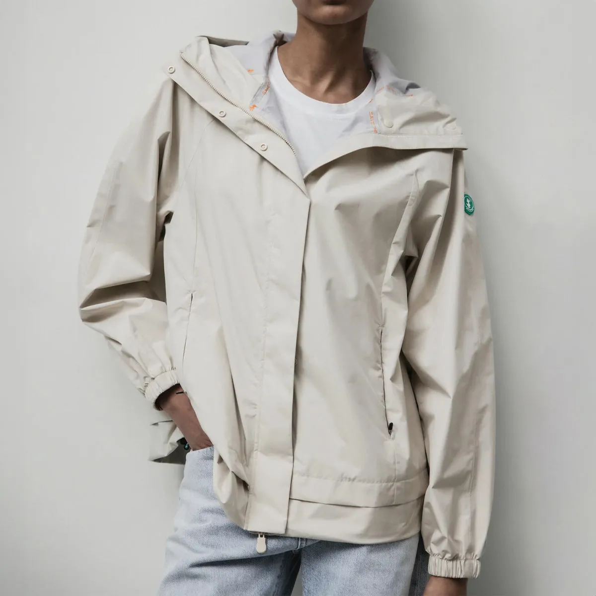 Women's Suki Hooded Rain Jacket In Shore Beige
