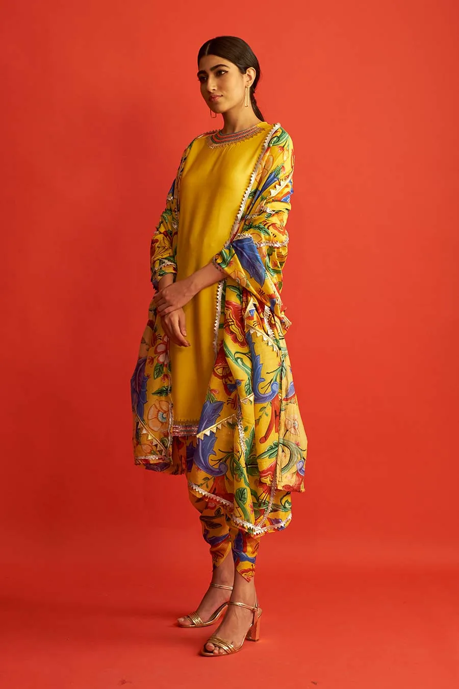 Yellow Patiala Kurta Set