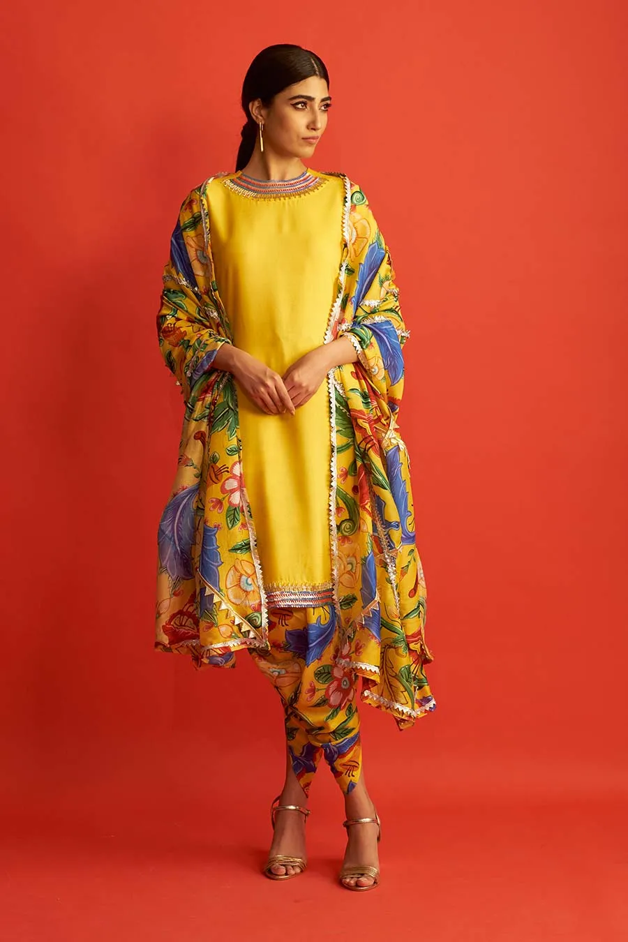 Yellow Patiala Kurta Set