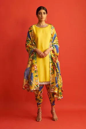 Yellow Patiala Kurta Set