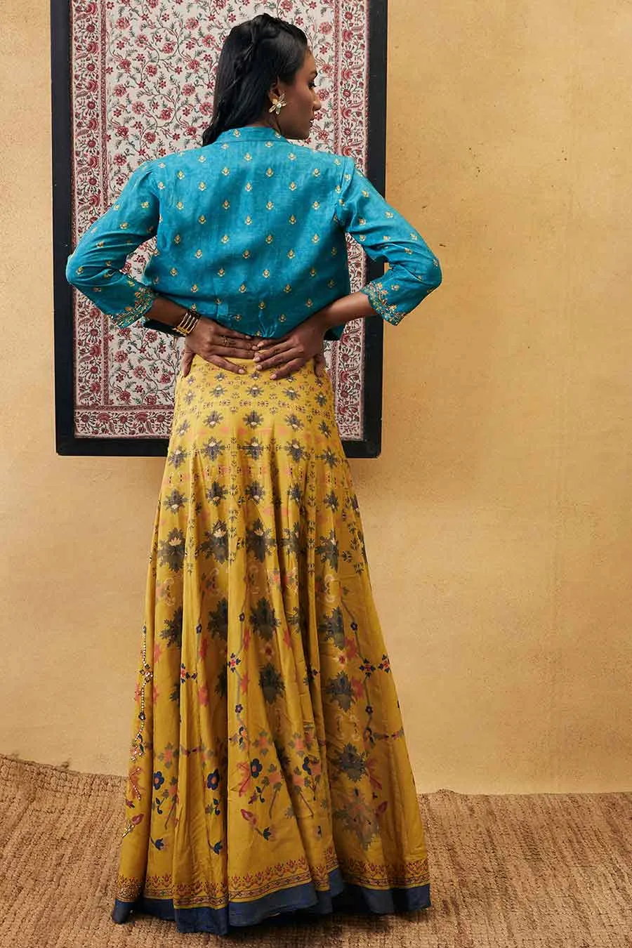 Zahra Embroidered Lehenga Set With Jacket