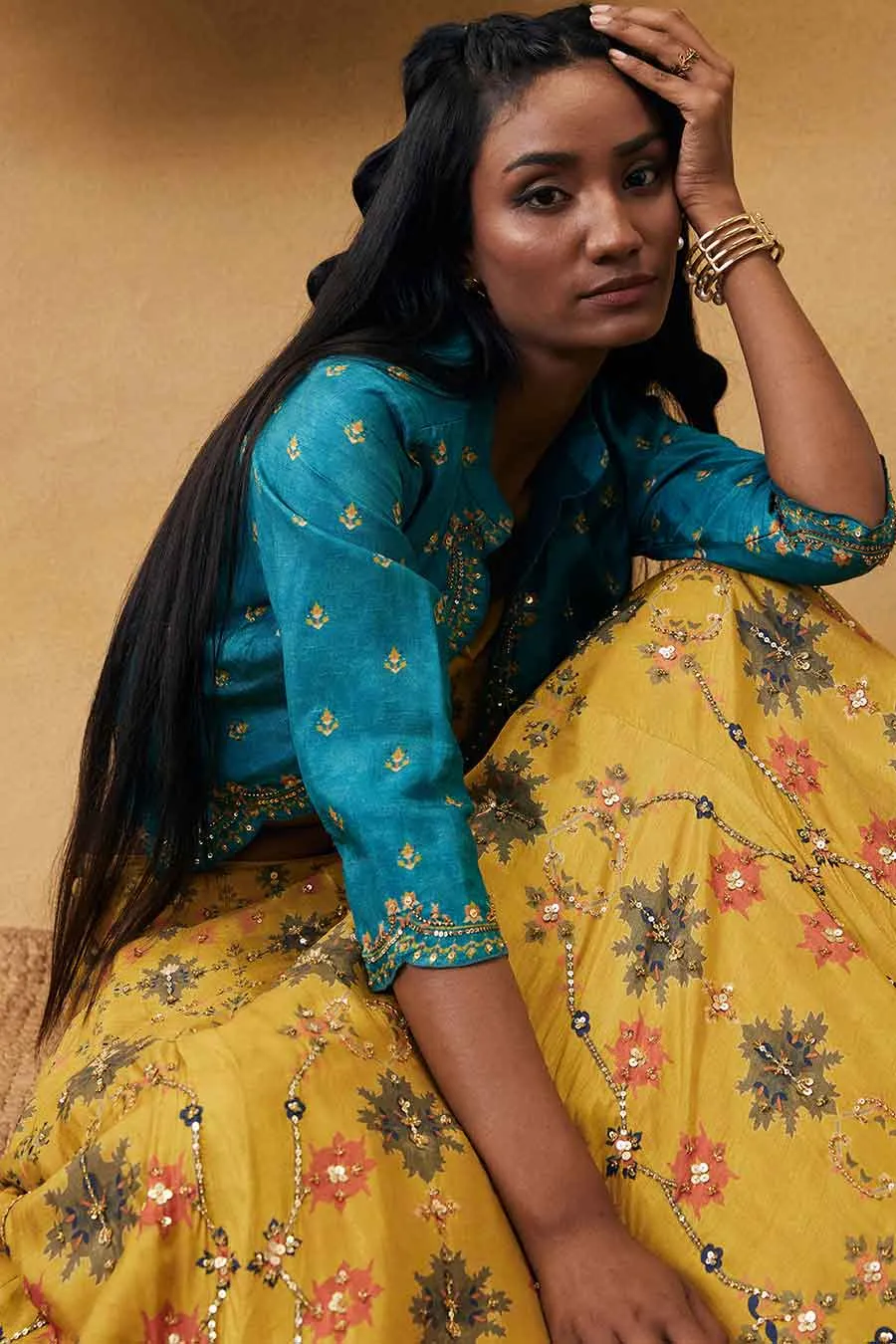 Zahra Embroidered Lehenga Set With Jacket